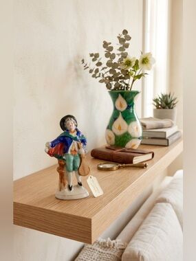 Vintage Occupied Japan Porcelain Musician Figurine 18th Century Style